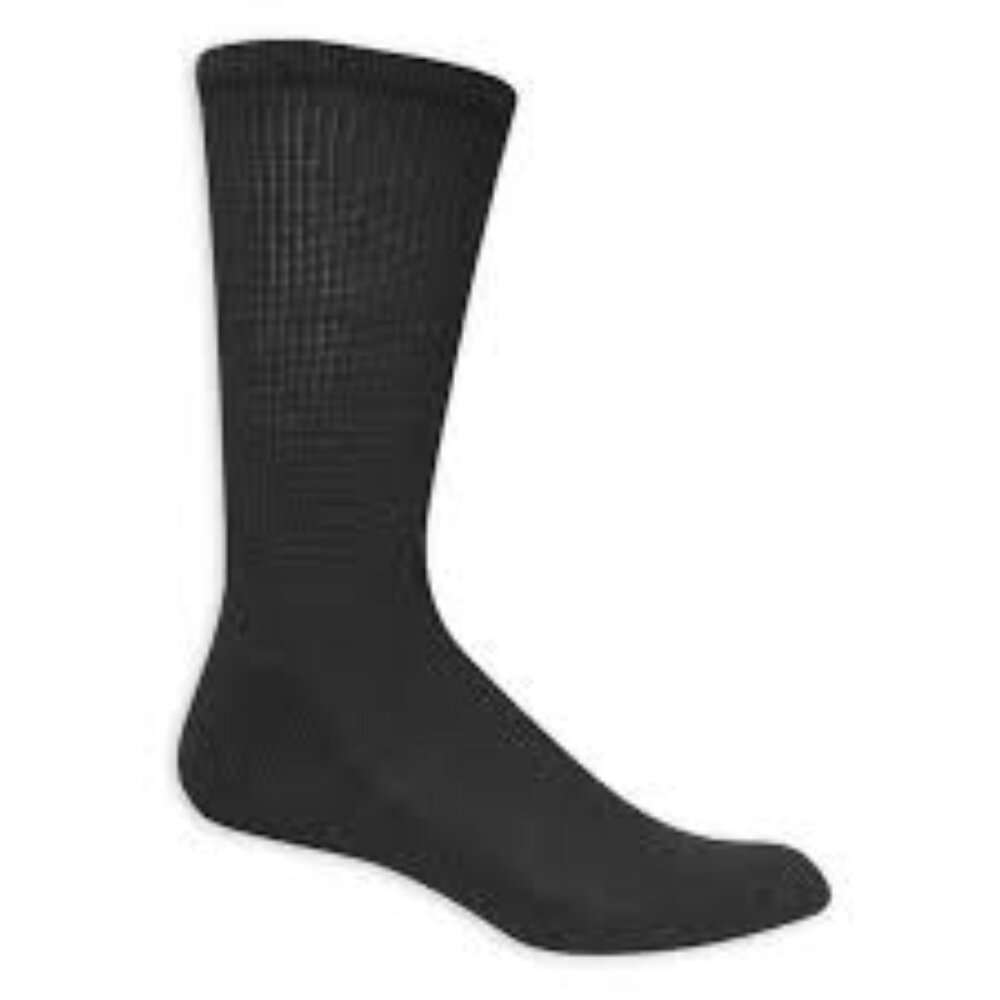 Dr Scholls Men's Diabetic Circulatory Crew Socks (4 Pair Pack) - Black New With